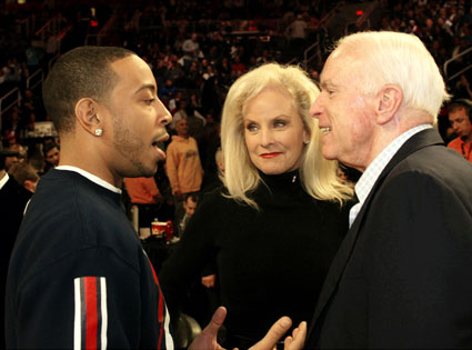 Ludacris, John McCain, Cindy McCain Ludacris, John McCain, Cindy McCain